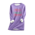 thumbnail image 2 of Offres de Liquidation! Aqestyerly Hauts de Noël pour Femmes Liquidation Mode Imprimée Peluche Chaude, 2 of 3