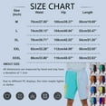 thumbnail image 4 of JoveMarine Men's Color-Block Casual Shorts, American Style 5-Pocket Design, Versatile Fashion Shorts for Daily, Beach and Summer Parties Blue L, 4 of 5