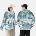 thumbnail image 4 of Gaeub Gnome And Red Fox Fishing Men's and Women's UPF 50+ Long-Sleeved Sun Protection Clothing, Fishing Shirt Long Sleeve Zip-X-Large, 4 of 7