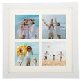 thumbnail image 1 of Uxcell 11x11 Collage Picture Frame Displays 4Pcs 3.5x3.5  Pictures, White, 1 of 7