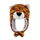 thumbnail image 1 of Gorro de tigre de peluche Gorro relleno Accesorios de rendimiento Regalos adorables Sombrero Cubierta suave para artículos Marrón BLESIY Sombrero para la cabeza, 1 of 6