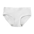 thumbnail image 2 of Swuxness Women's Low Waist Breathable Briefs, Panties for Women, Women's Solid Color Mid Low Breathable Seamless Comfortable Soft Stretch Briefs Panties White, XL, 2 of 3