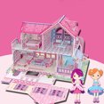 thumbnail image 3 of Gwong Juguete Mini muñeco de muñecas padre-niño ensamblate 3D Paper House Mueble Puzzle Juguete Juguete Gwong 30008631, 3 of 7
