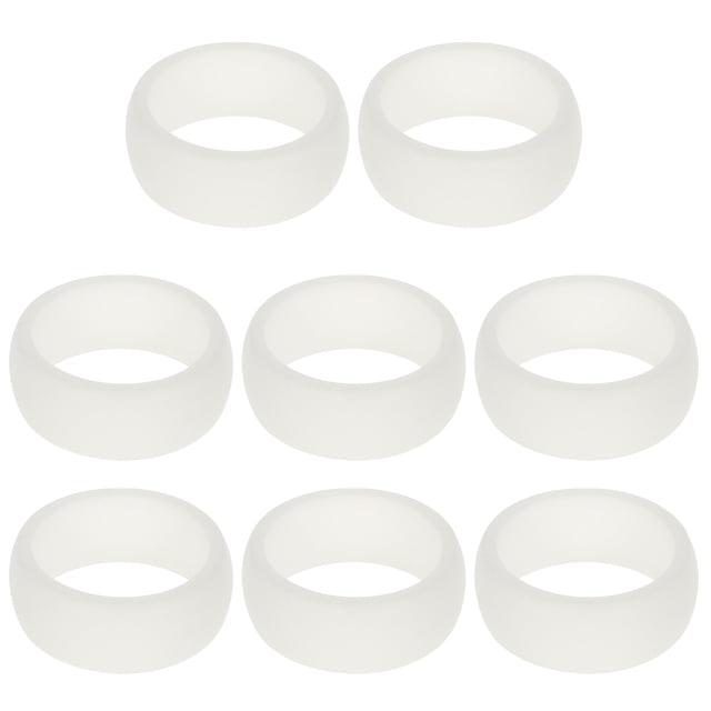 MasteelfCA 8Pcs Silicone Rings Men's Silicone Rings Sports Silicone Rings Fitness Rings