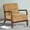 Corduroy-Yellow, variant on Aukfa Corduroy Mid Century Modern Accent Chair w/ Wood Frame&Pillow for Living Room, Yellew