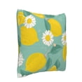 thumbnail image 2 of Bingfone Lemons Chamomile Flowers And Leaves Linen Throw Pillow Covers Cushion Case Pocket Button Vintage Farmhouse Pillowcase for Sofa Couch Bed 18"x18", 2 of 9