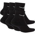 thumbnail image 2 of NikeDRI-FIT Everyday Cotton Cushioned Ankle Quarter 6 Pair Socks with DRI-FIT Technology, Black, Middle, 2 of 2