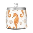 thumbnail image 7 of Yayeee Ashtray with Lid for Cigarette Smokeless Stainless Steel Home Ash Holder, Orange Seahorse, 7 of 7