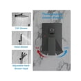 thumbnail image 5 of EastVita Bathroom Shower Faucet Set. 10/12 Inch Rainfall Shower Head With Handheld Combo. Wall Mounted Shower System Shower Fixtures With Pressure-Balanced Valve. Matte Black/Brushed Nickel, 5 of 8