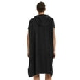 thumbnail image 6 of Penkiiy Changing Towel Robe, Absorbent Hooded Surf Poncho Quick-Dry Blanket Towels with Front Pocket for Swiming Surfing Aquatics Free Size Black, 6 of 7