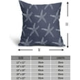 thumbnail image 4 of Navy Bllue Starfish Pillow Covers 16X16 Inch Coastal Beach Nautical Couch Pillow Cases Summer Ocean Cotton Linen Throw Pillows Set of 2 Home Decor for Living Room Bedroom Cushion Outdoor, 4 of 6
