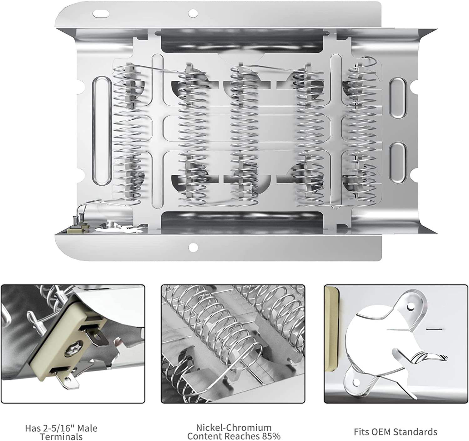 TekDeals 279838 & 3977767 & 3392519 Dryer Heating Element Kit Thermostat Thermal Fuse for Whirlpool Kenmore Dryer, Replaces 3403585, 8565582, PS3343130 AP3094254