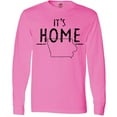 thumbnail image 3 of Inktastic It's Home State of Iowa Outline Distressed Text Long Sleeve T-Shirt, 3 of 5