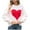 DT--White, variant on DailyTrove Women's Heart Print Sweater, Long Sleeve, Casual Date & Festival Wear, Soft Wool Blend, Plus Size Friendly