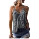 thumbnail image 2 of Blusas de moda para mujer Cuello en V Estampado floral Verano Sin mangas Casual Tanque Pompotops  lopia995102, 2 of 4