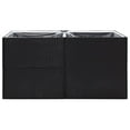 thumbnail image 4 of vidaXL Garden Planter Black 61.8"x31.5"x31.5" Poly Rattan, 4 of 6