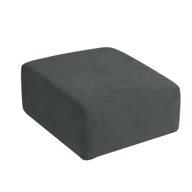 Bewildely Cubierta de reposapiés tejida de precisión, experiencia de asiento suave, protección de pozo para taburete, cubierta de silla Decoración del hogar gris