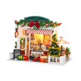 thumbnail image 2 of Almencla DIY Christmas Dolls House Miniature Garden House Kit Collectible with Lights Mini House Building Kits for Shop Birthday Hobby, 2 of 8