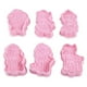 thumbnail image 2 of 1 juego/6 uds. De sellos de plástico para galletas, molde para galletas divertido de dibujos animados, juego para hornear para niños, molde en relieve para galletas con forma de dibujos animados, 2 of 8
