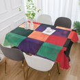 thumbnail image 2 of Yayeee Tablecloths for Rectangular Tables 60 x 120 inch Party Table Cover, Red and Purple Plaid Pattern, 2 of 6