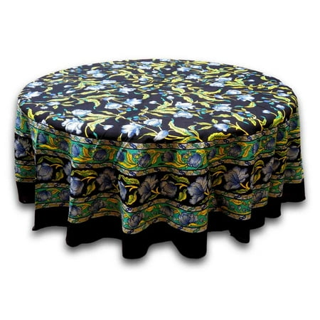 round tablecloth floral french cotton inch handmade tablecloths inches regal dialog displays option button additional opens zoom