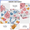 thumbnail image 4 of Cat Face and Love Pajama Pants Soft Lightweight Lounge Pants Bottoms Sleep Pants Warm Comfy, 4 of 9