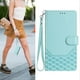 thumbnail image 5 of For Motorola Edge 60 Fusion 5G Case Imprinted Honeycomb RFID Blocking Leather Phone Cover with Strap, 5 of 5