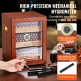 thumbnail image 4 of VEVOR 150 Cigar Humidor Cabinet Cedar Cigar Box Humidifier & Hygrometer & Shelve, 4 of 9
