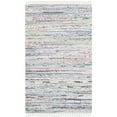 thumbnail image 3 of SAFAVIEH Rag Skylar Striped Cotton Area Rug, Light Green/Multi, 3' x 5', 3 of 10