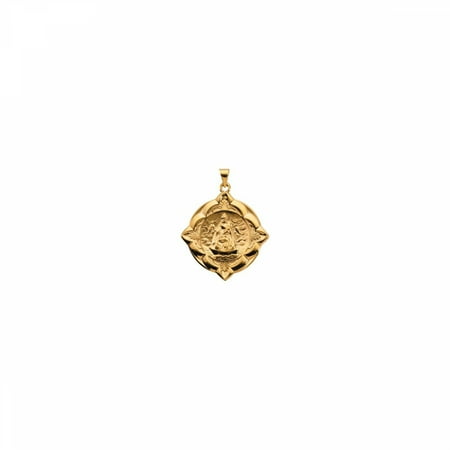 14kt Ecce Homo Medal 14kt Yellow 31x31mm Caridad del Cobre Medal R16967 / 14Kt Yellow / 31.00X31.00 Mm / Polished / Caridad Del Cobre Medal ()