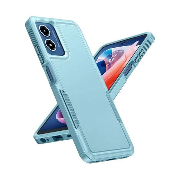 FU1999 for Motorola Moto G-Play-2024 Case: Dual Layer Shockproof Protective Cell Phone Cover | Military Grade Drop Proof Protection Rugged Hard Cases with Hybrid Matte Textured, 6.5inch