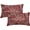 Nrug-burgundy Red, variant on Burgundy Red Boho Lumbar Pillow Covers 12x20 Beige Tan Gray Maroon Pillow Cases for Couch Farmhouse Bohemian Carpet Pattern Ethnic Rectangle Pillow Cases for Bed Patio Covers Outdoor Indoor Set 2