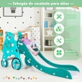 thumbnail image 4 of Tobogán Costway 3 en 1 para Niños plegable con canasta Aro Verde 151 x 76 x 72 cm, 4 of 9