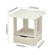 thumbnail image 3 of Mesita de noche moderna y compacta con cajón | Mesita de noche multifuncional para dormitorio y sala de estar | Mueble de almacenamiento de pizarra blanca o amarilla, 3 of 6