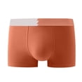 thumbnail image 4 of khonts,Men's Underwear Comfortable Breathable Boxer Briefs Running Tight Pants for Optimal Buttock Movement and Performance Orange XXL, 4 of 4