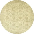 thumbnail image 1 of Ahgly Company Indoor Round Abstract Yellow Oriental Area Rugs, 6' Round, 1 of 6