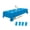 Blue 54"x108" 4pk, variant on URBY 4pk Plastic Rectangle Table Cover, Individually Packed Disposable Tablecloth. 54x108Inch. Pink.
