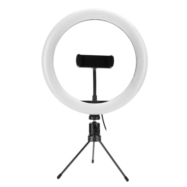 Anillo de luz LED con trípode, luz de relleno regulable de escritorio USB de 10 pulgadas Anillo de luz LED optimizado para la excelencia
