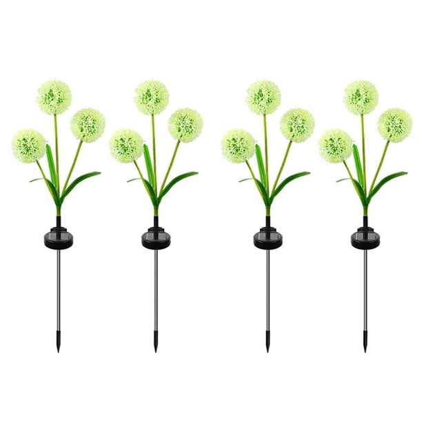 Lámpara de Bola de Cebolla de Simulación de Linterna de Flores de Diente de León Solar Lámpara de de Decoración de Jardín de Patio Lámpara de Flores