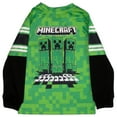 thumbnail image 2 of Minecraft Jolly Mobs SSS Creepeer Boys Athletic Long Sleeve and Sweatpants 2-Piece Set for Kids (Size 4-16), 2 of 7