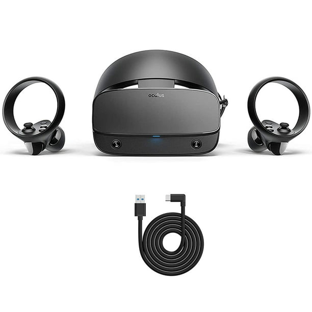 Oculus - S PC-Powered VR Gaming Headset - Two Touch Controllers, Fit Wheel Adjustable Halo Headband, Motion Insight Tracking Sensor, Bundle with 10Ft Link Cable - Walmart.com