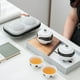 thumbnail image 3 of Juego de té minimalista Gongfu para viajes, ideal para interiores, camping y exteriores. 1 tetera + 2 tazas, 3 of 9