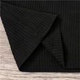 thumbnail image 3 of Xudanell Girls Athletic Shirts One Shoulder Racerback Crop Sleeveless Toddler Kids Top for Ballet Gymnastics Activewear Black 18-24 Months, 3 of 6
