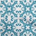 thumbnail image 1 of oneOone Cotton Cambric Teal Blue Fabric Asian Block Floral Sewing Fabric By The Yard Printed Diy Clothing Sewing Supplies 56 Inch Wide, 1 of 4