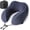 Navy Blue, variant on Travel  Pillow  Pure Memory  Travel Pillow for Sleeping  Airplane,,,Bus,Office and  Use,Washable Soft  Cover,Gifts-Dark Green
