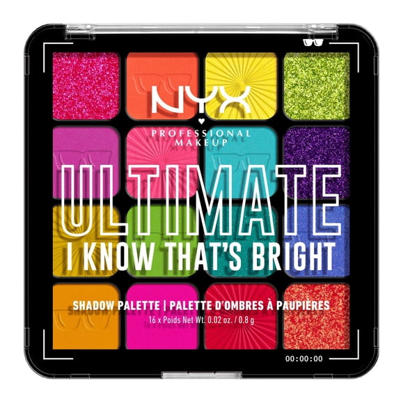 NYX PROFESSIONAL MAKEUP, Ultimate Shadow Palette, 16-shade Eyeshadow Palette, Vegan Formula - Warm Neutrals