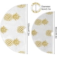 thumbnail image 3 of GZHJMY Christmas Tree Skirt 47.2 Inch Gold Pineapple Tree Skirt for Xmas Decor Festive Holiday Decoration, 3 of 6