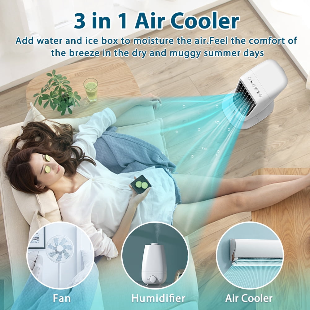 PRO CHOICE Portable Air Conditioner with Humidifier, White