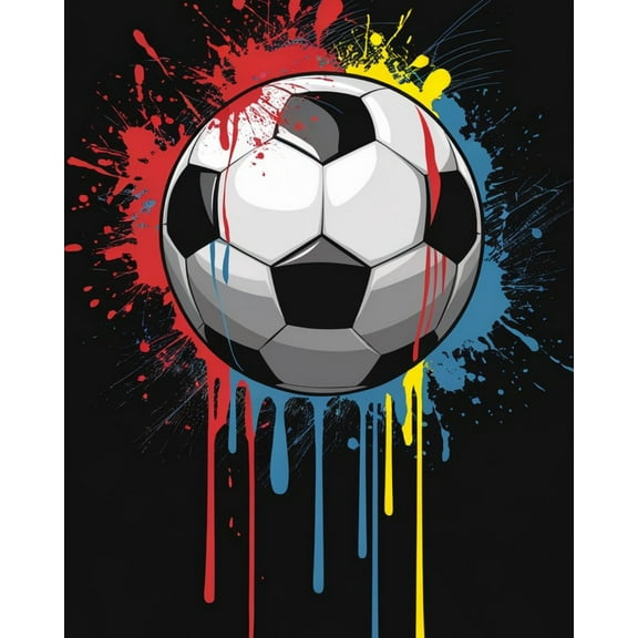 Paint by Numbers Kits for Adults -Painting Football Dreams- Beginners Digital Oil Paint by Number for Adults Easy Canvas for Home Wall Decoration and Gifts 16X20 inch-