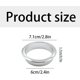 thumbnail image 2 of Cubierta de ojal para cable, cable de escritorio de metal Ojal de 60 mm - Anillo decorativo para caja de roscado de muebles, organizador de cables de escritorio de computadora, 3 piezas, 2 of 5